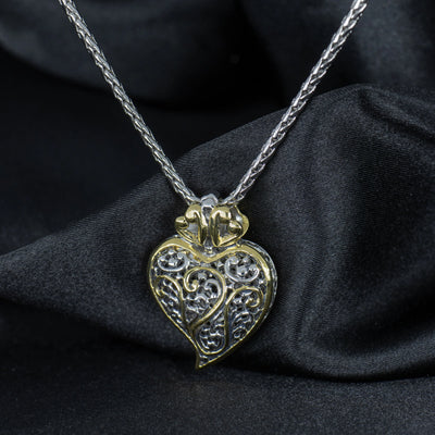 *Retired* Viana Filigree Heart Necklace