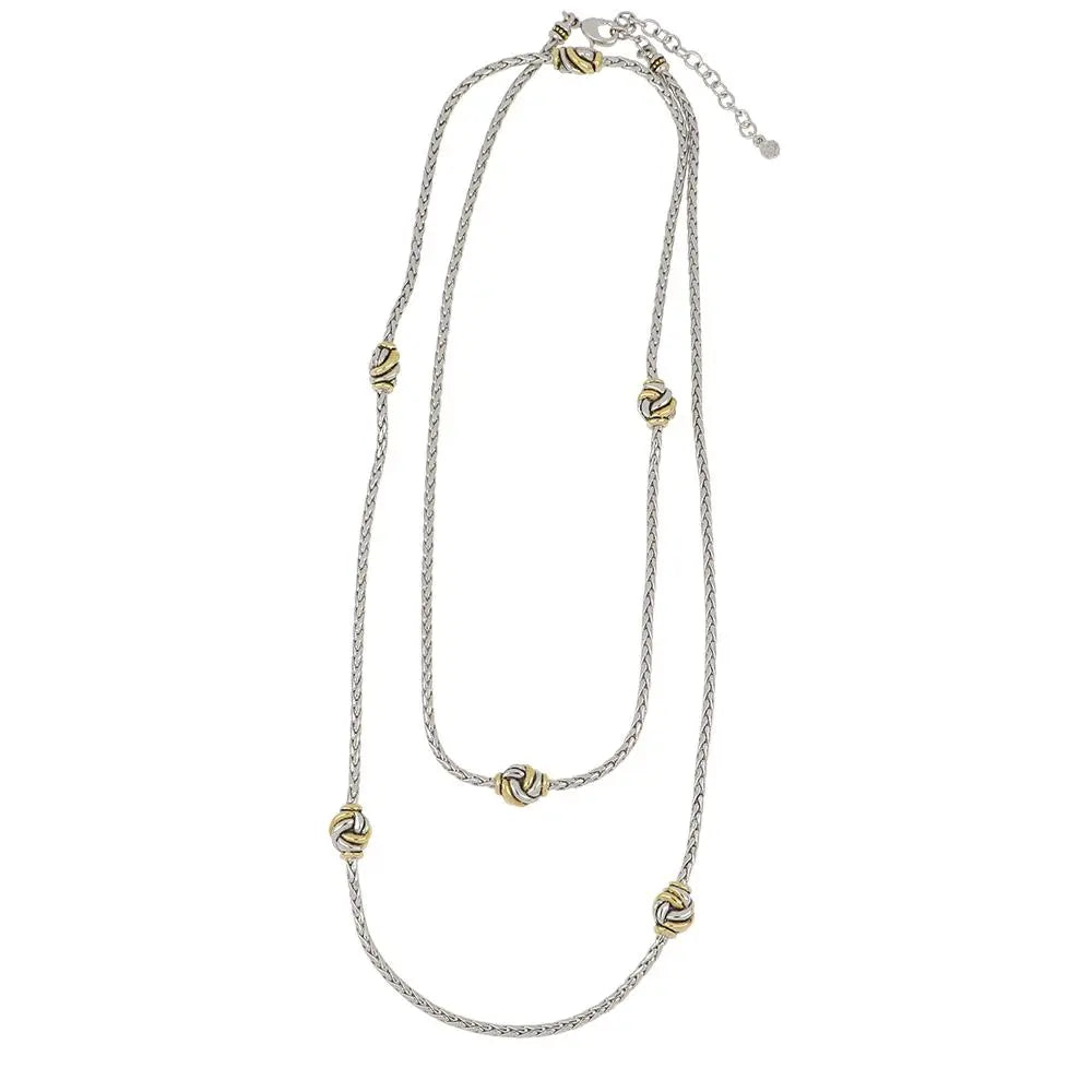 Infinity Love Knot Collection - 6-Station Two-Tone Necklace John Medeiros Jewelry Collections