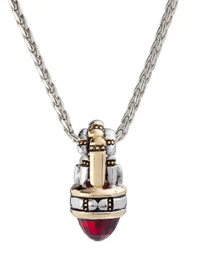 *Retired* Canias Cor Collection - Garnet Pendant Necklace