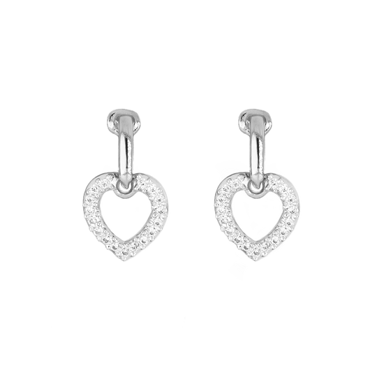 Aldrava Collection - Heart Pavé Earrings