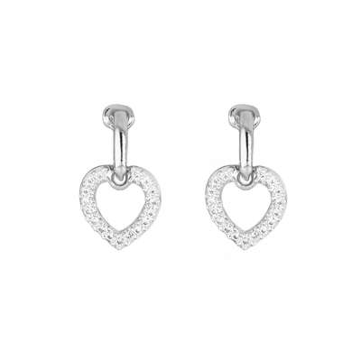 Aldrava Collection - Heart Pavé Earrings