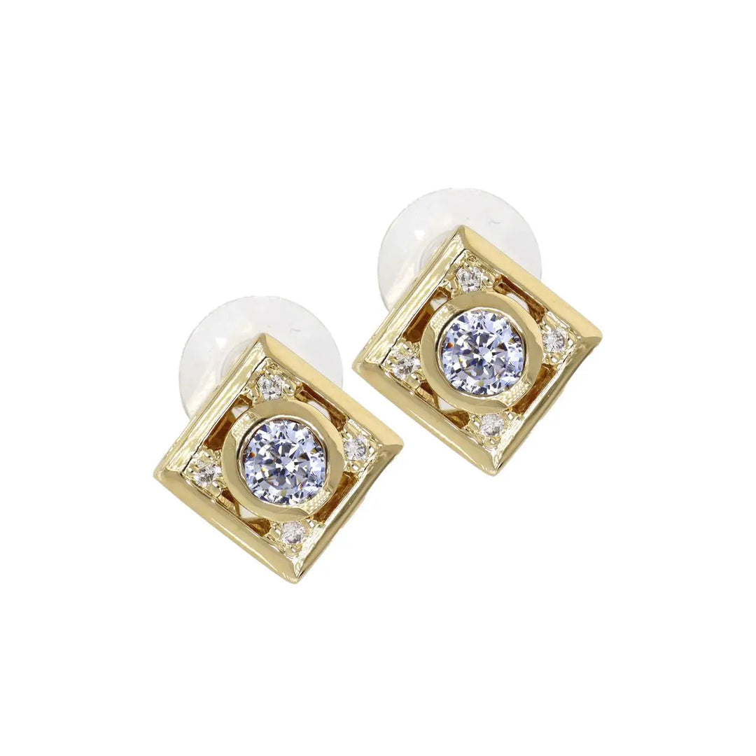 Gilded Collection Diamond Shape Post Earrings - John Medeiros Jewelry Collections