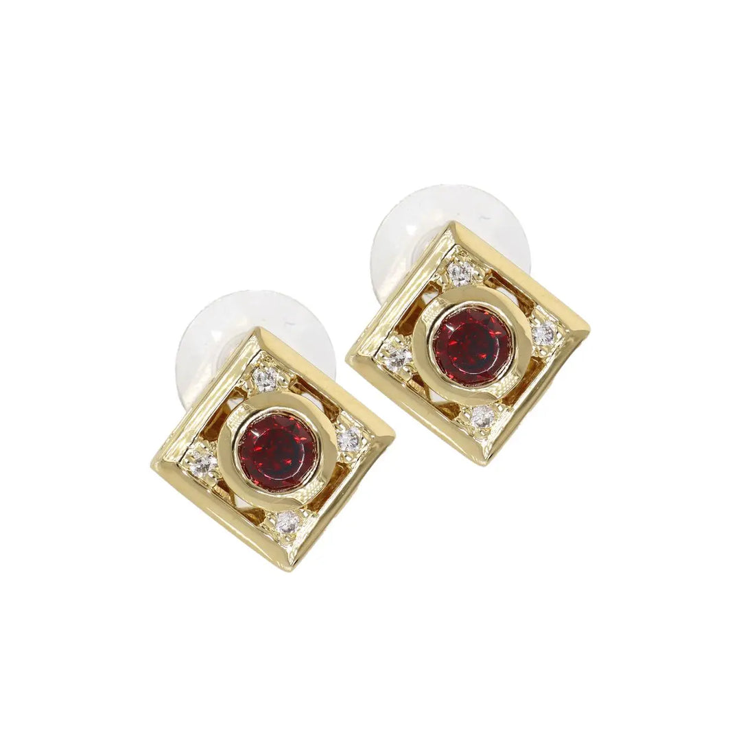 Gilded Collection Diamond Shape Post Earrings - John Medeiros Jewelry Collections