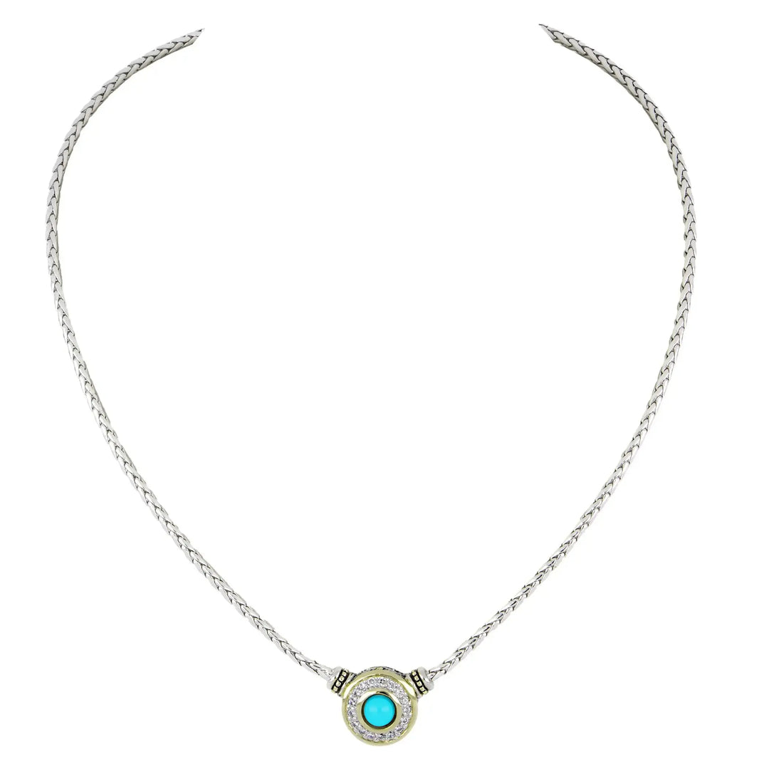 Pérola Collection - Pavé & Center Stone Necklace