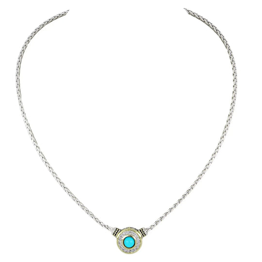 Pérola Collection - Pavé & Center Stone Necklace