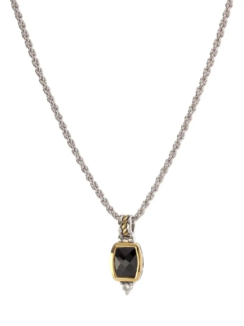 Nouveau Collection - Barrel Cubic Zirconia Pendant with Chain John Medeiros Jewelry Collections