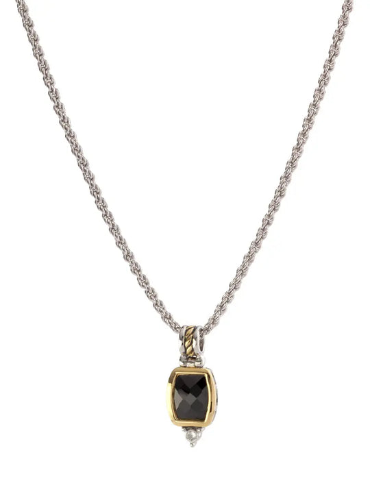 Nouveau Collection - Barrel Cubic Zirconia Pendant with Chain John Medeiros Jewelry Collections
