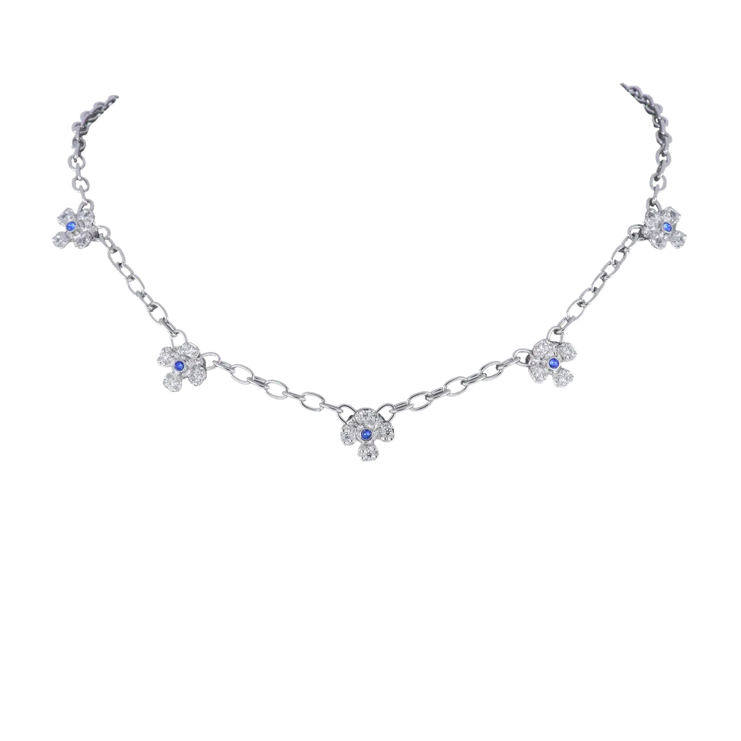 Novelão Collection 5 Station Necklace Rhodium 16-18" John Medeiros Wholesale Partner