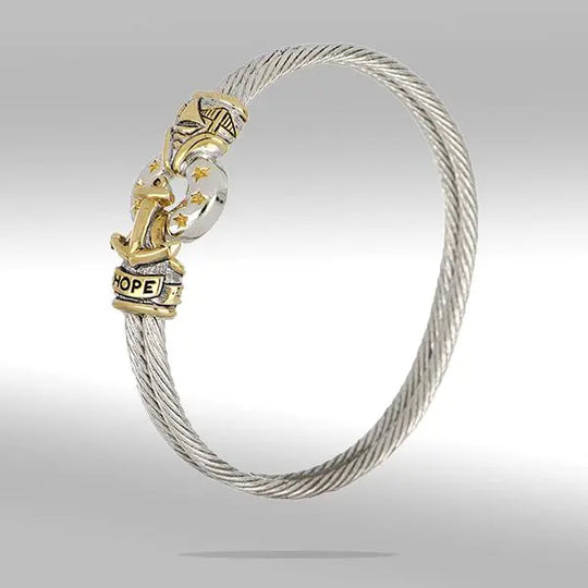 Ocean Images Collection - Sail Away Anchor Wire Bracelet John Medeiros Jewelry Collections