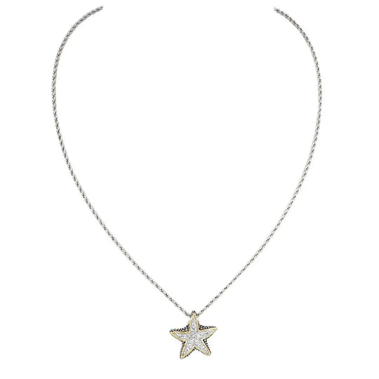 Ocean Images Seaside Collection - Small Pavé Starfish Slider with Chain John Medeiros Jewelry Collections