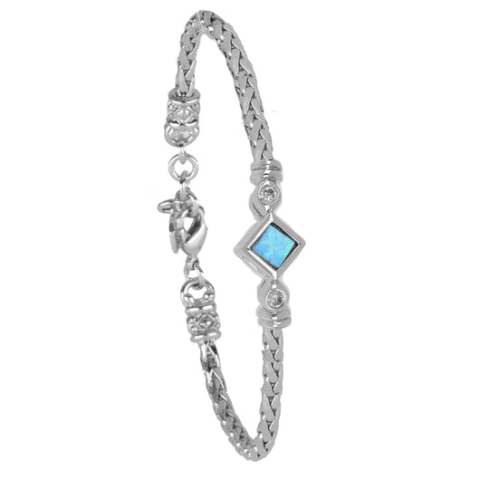 Opalas do Mar Collection - Single Strand Blue Diamond Opal Bracelet John Medeiros Jewelry Collections