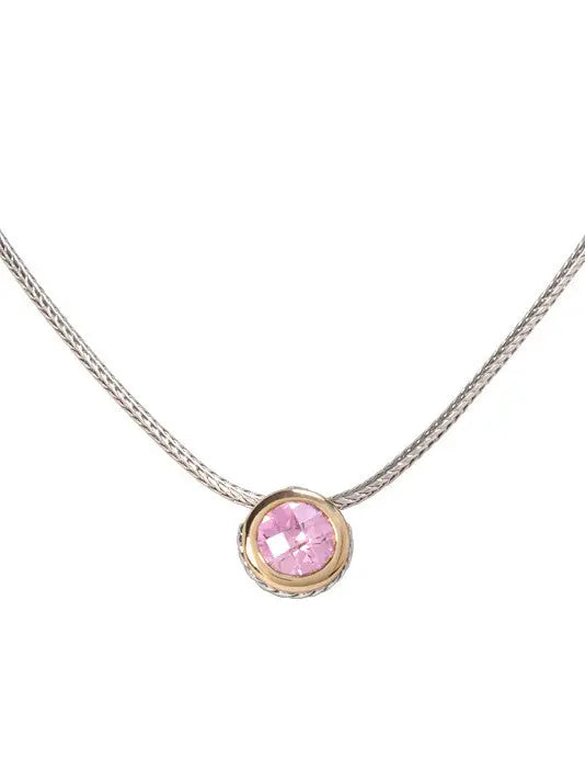 Oval Link Collection - Cubic Zirconia Solitaire Necklace John Medeiros Jewelry Collections