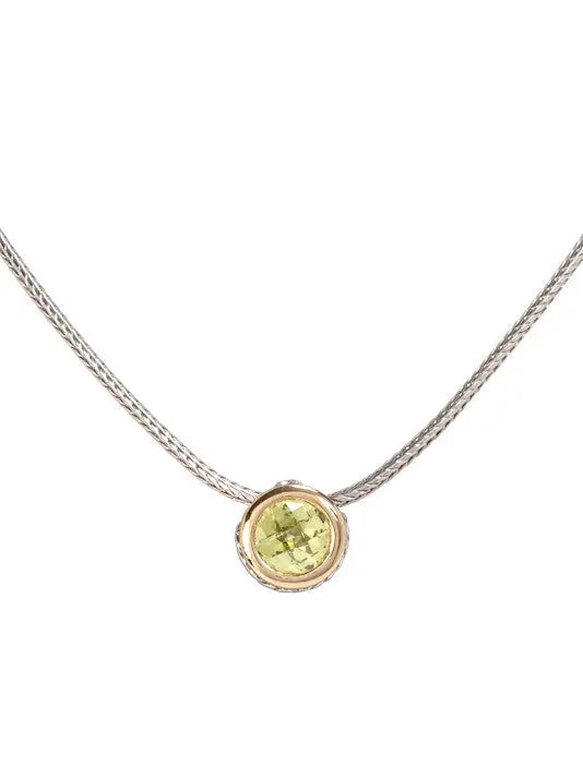 Oval Link Collection - Cubic Zirconia Solitaire Necklace John Medeiros Jewelry Collections