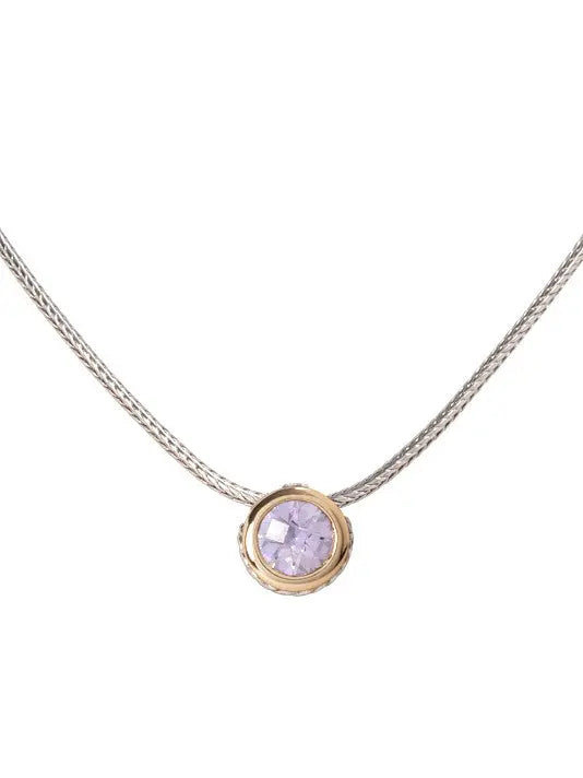 Oval Link Collection - Cubic Zirconia Solitaire Necklace John Medeiros Jewelry Collections