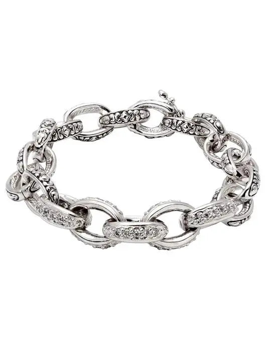 Oval Link Collection - Pavé Bracelet John Medeiros Jewelry Collections