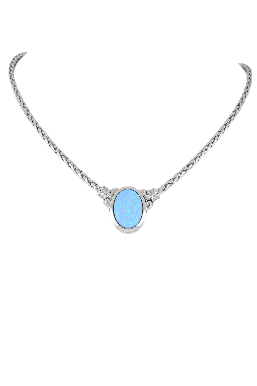 Opalas Do Mar Adjustable Large Oval-Shaped Stone Necklace