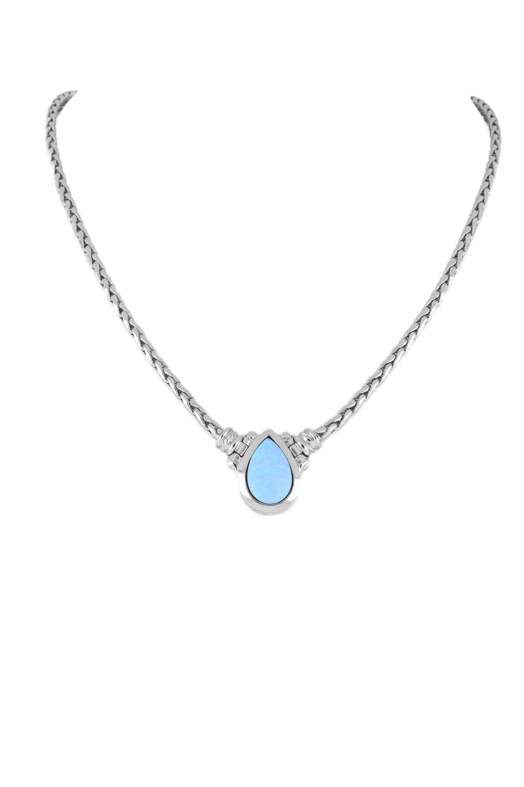 Opalas Do Mar Adjustable Large Pear-Shaped Stone Necklace