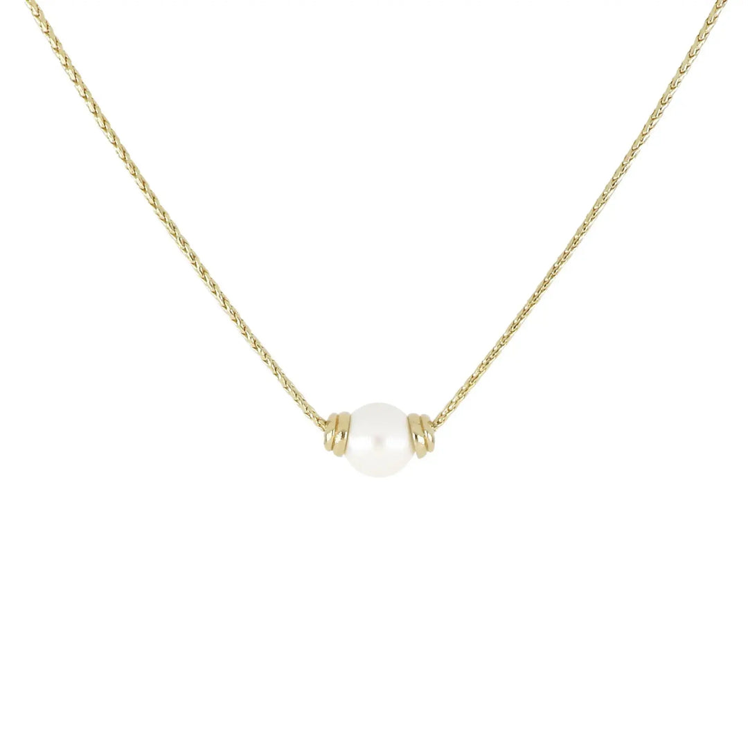 Pérola Collection - Single Stone Necklace John Medeiros Jewelry Collections   Gold / Pearl