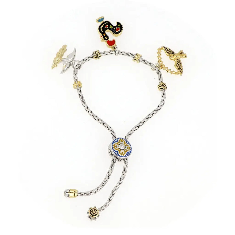 Portuguese Collection - Adjustable Bolo Bracelet with Charms - SET5 John Medeiros Jewelry Collections