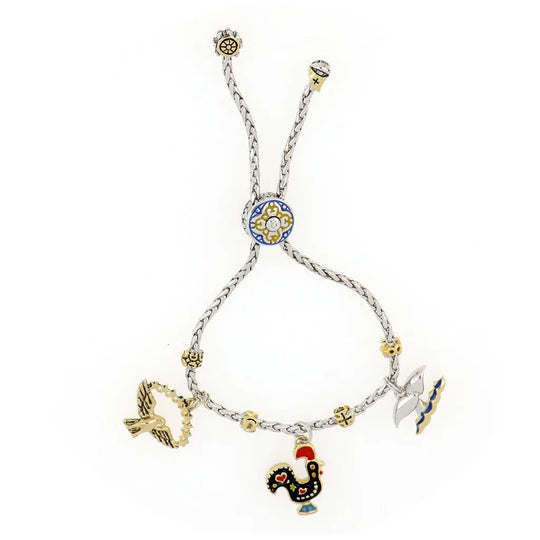 Portuguese Collection - Adjustable Bolo Bracelet with Charms - SET6 John Medeiros Jewelry Collections