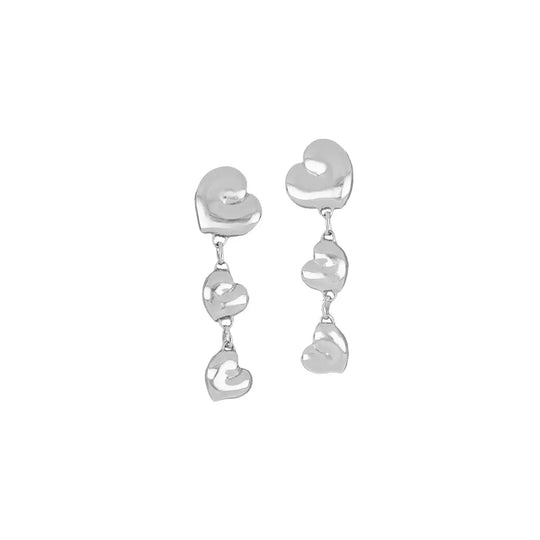 Puffed Heart Multi Drop Earrings John Medeiros Jewelry Collections