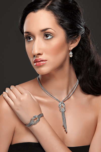 Anvil Knot Necklace & Bracelet Set