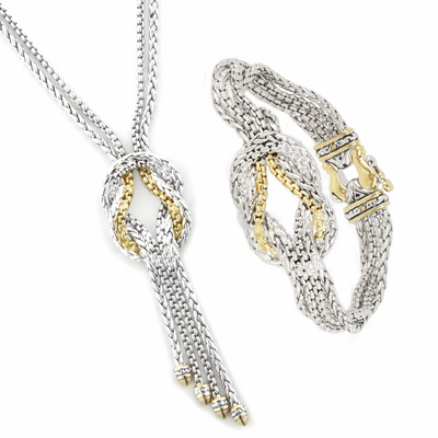 Anvil Knot Necklace & Bracelet Set