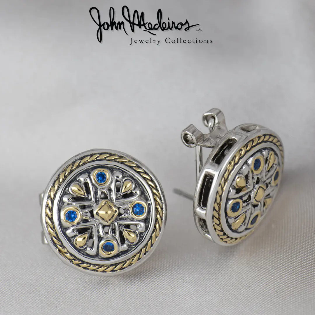*Retired* Filigree September Birthstone Post with Clip Earrings