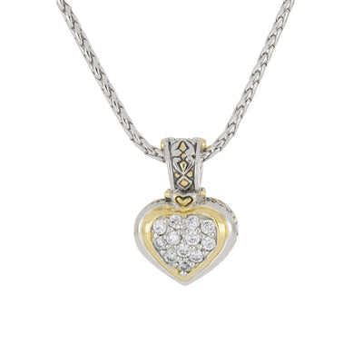*Retired* Heart Collection Pavé Enhancer Charm with Chain