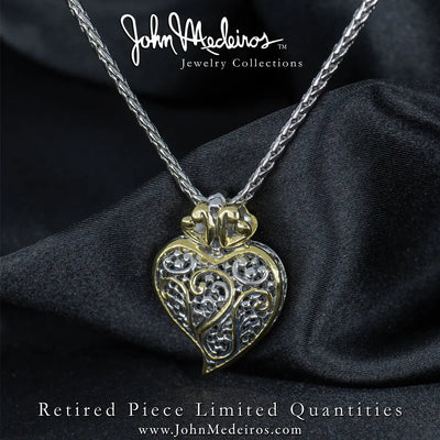 *Retired* Viana Filigree Heart Necklace