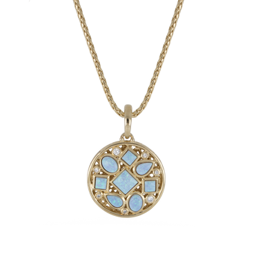 Opalas do Mar Collection - 8 Blue Opal Necklace