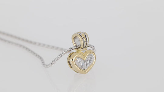 Celebration Petite Pavé - JM Bail Heart Necklace