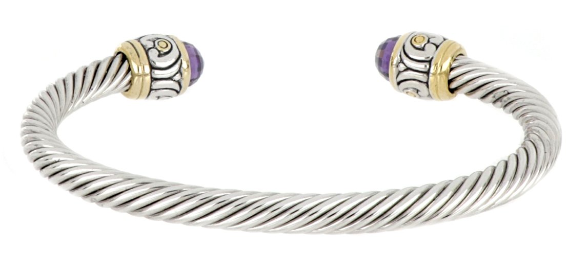 Nouveau Small Wire Cuff Bracelet - John Medeiros Jewelry Collections