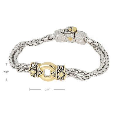 Antiqua Gold Circle Bracelet