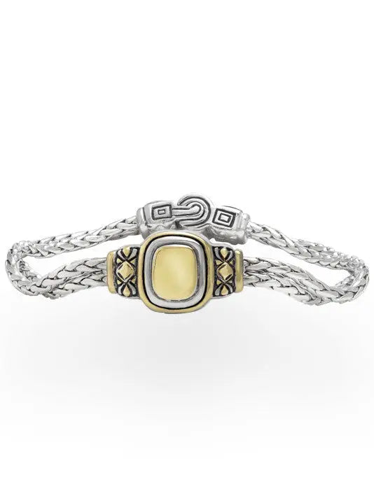 Nouveau Collection - Gold Dome 6.5" Double Strand Bracelet