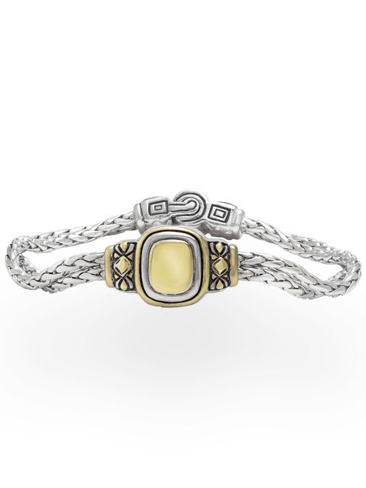 Nouveau Collection - Gold Dome 6.5" Double Strand Bracelet