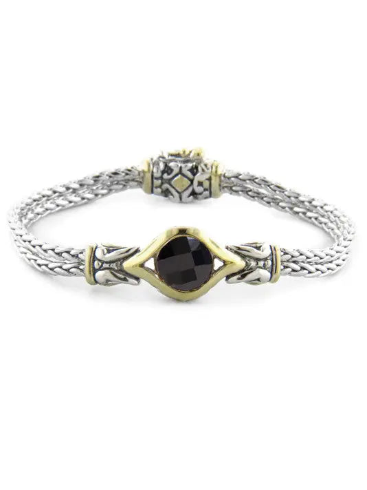 Oval Link Collection Double Strand Bracelet - 7"