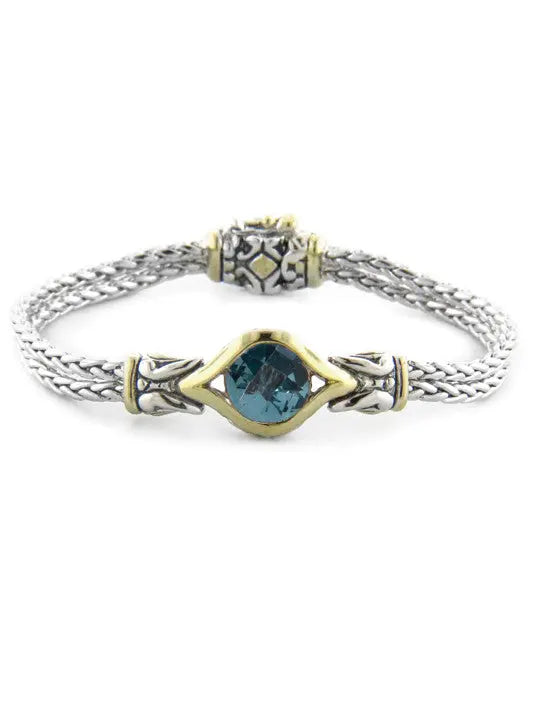 Oval Link Collection Double Strand Bracelet - 7"