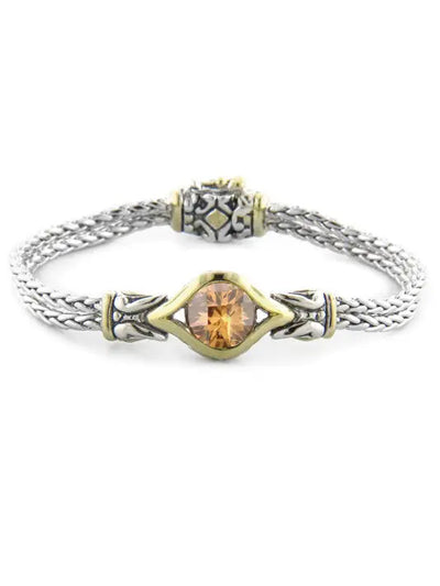 Oval Link Collection Double Strand Bracelet - 7"