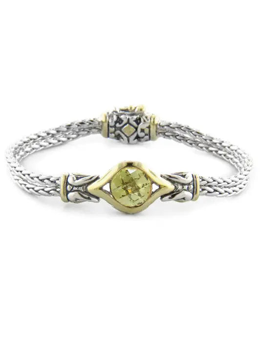 Oval Link Collection Double Strand Bracelet - 7"