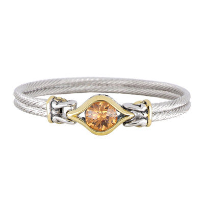 Oval Link Collection Double Wire Bracelet