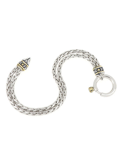 Spring Ring Double Strand Foxtail Bracelet - John Medeiros Jewelry Collections