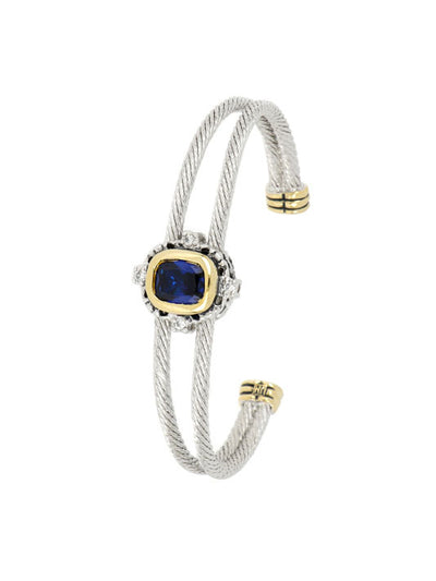 Nouveau Collection Simplicity Oval Double Wire Bracelet