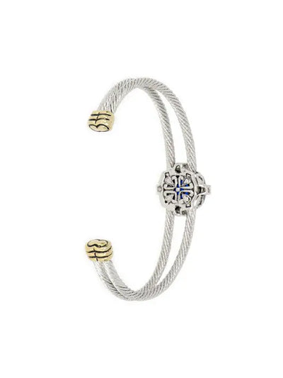 Nouveau Collection Simplicity Oval Double Wire Bracelet back