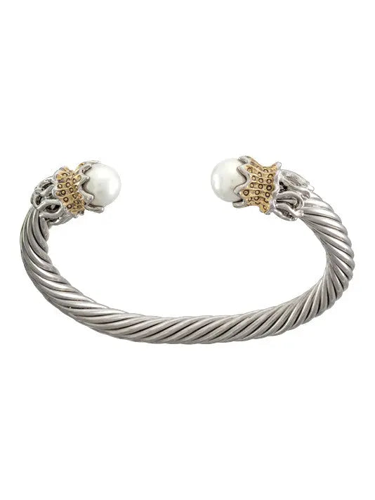 Ocean Images Aqua Viva Seaside Collection Large Sea-life Wire Cuff - John Medeiros Jewelry Collections
