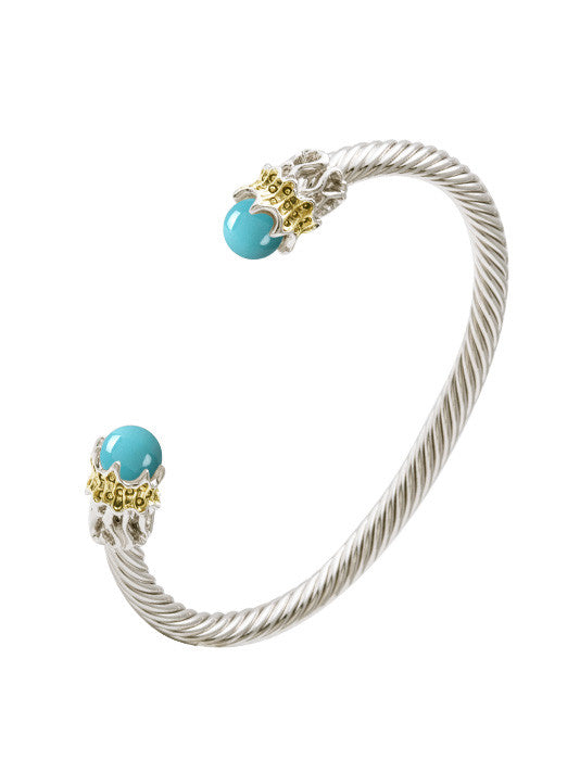 Ocean Images Aqua Viva Seaside Collection Sea-life Thin Wire Cuff - John Medeiros Jewelry Collections