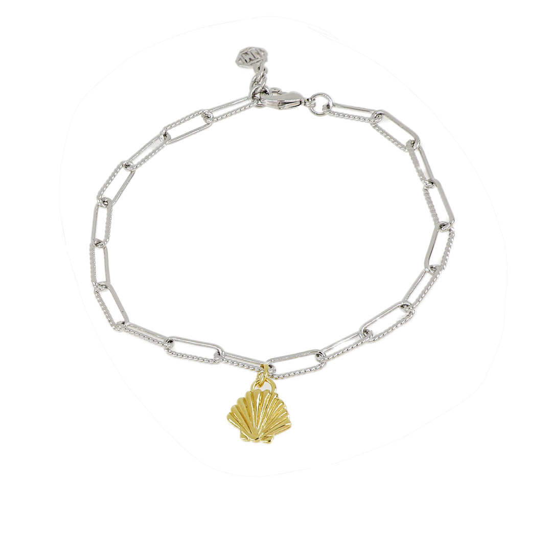 Diamante - Shell Charm Bracelet