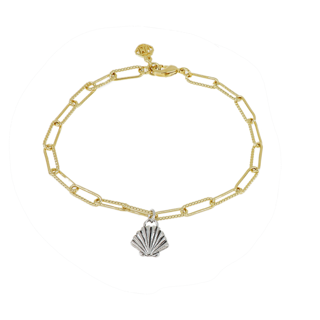 Diamante - Shell Charm Bracelet