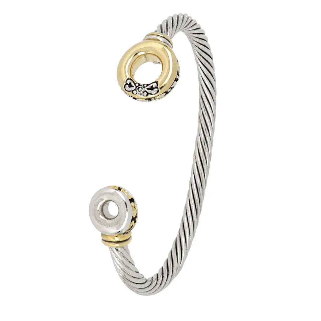 Ciclo D'Amor Two Tone Cuff Bracelet