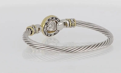 Ciclo D'Amor Two Tone Magnetic Clasp Bracelet